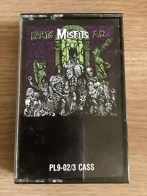 Misfits Earth A.D. Cassette Plan 9 Caroline Black Tape Rare Press No Barcode • $39.95