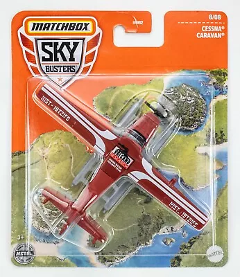 2021 Matchbox Sky Busters® 68982 #12 Cessna® Caravan® DARK RED | VOLCANO | FSC • $2.99