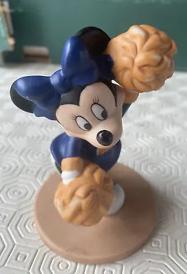 Disney Minnie Mouse Cheerleader Porcelain 4 1/2” Figure Ornament Ceramic • $24.88