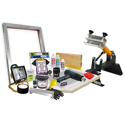 DIY Premium 1x1 Color Shocker Press Screen Printing Starter Beginner Kit - 11-6 • $299.99