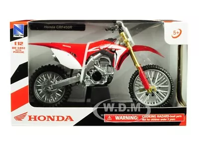 Honda Crf450r Red 1/12 Diecast Motorcycle Model By New Ray 57873 • $13.99