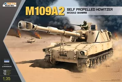 Kinetic Model 1/35 M109A2 Self-Propelled Howitzer Armored Vehicle • $39.99