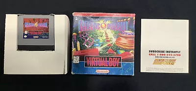 Galactic Pinball Virtual Boy Nintendo 1995 Rare • $60