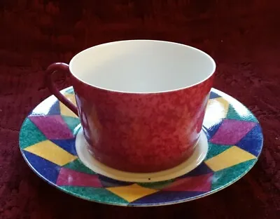 $39.95 • Buy Laure Japy Limoges Cup & Saucer - Diamond Motif - FREE U.S. Shipping 