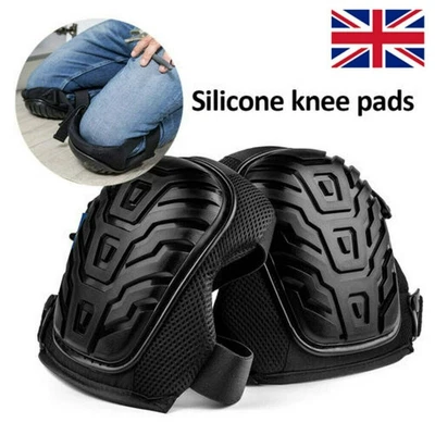 £10.95 • Buy Set Of 2 Heavy Duty Gel Knee Pads Gardening Flooring Carpet Construction Work Uk