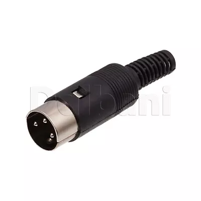 10101510241 DIN Connector 3 Pin Male Black And Silver • $10.95