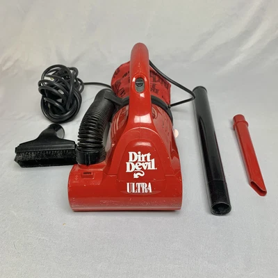 $34.99 • Buy Dirt Devil By Royal Ultra Red Electric Hand Vac Handheld Vacuum Cleaner M08230