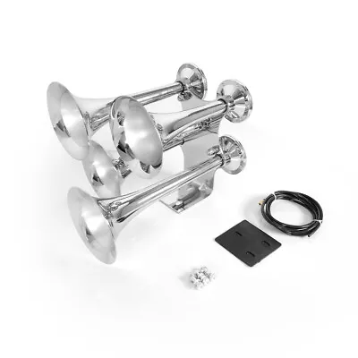 Train Horn Kit For Truck/Car/Pickup Loud System /150psi/4 Trumpets • $122.17