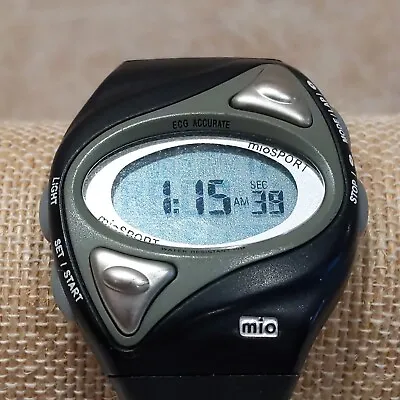 Mio Sport Watch ECG Accurate Heart Rate Monitor Digital LCD Wristwatch Black • $19.95