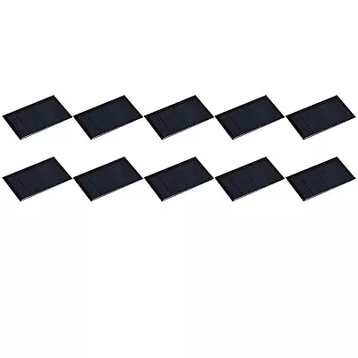 Mini Solar Panel Cell 3V 90mA 0.27W 62mm X 36mm For DIY Project Pack Of 10 • $13.97