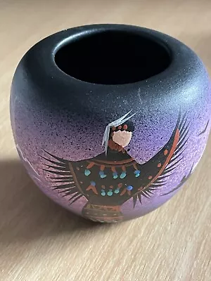 Small Vintage Navajo Indian Mystique Maiden Pot Signed E Johnson • £18