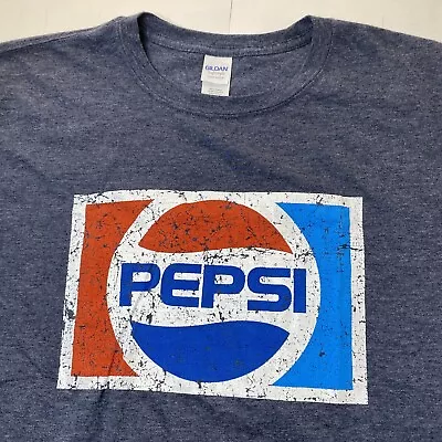 Adult T Shirt Pepsi Logo Light Weight XL TG EG • $14.95