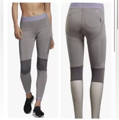 NWT Adidas By Stella McCartney Leggings Run Tight Women’s Large Purple Gray • $19.99