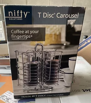 Nifty Solutions T-Discs Pod Carousel Holder Coffee Storage Organizer Cup Rack • $15