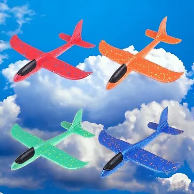 2x Plane Kids Gift Foam Aeroplane Foam Glider Hand Throw Airplane.   • £9.99