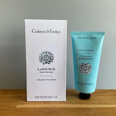 £27.95 • Buy Crabtree & Evelyn La Source Hand Therapy Hand Cream 100g NEW & BOXED