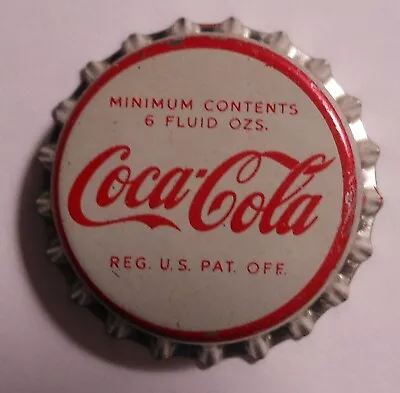 Vintage Coca Cola  White Face ..cork..unused..Soda Bottle Cap Minty! • $3.99