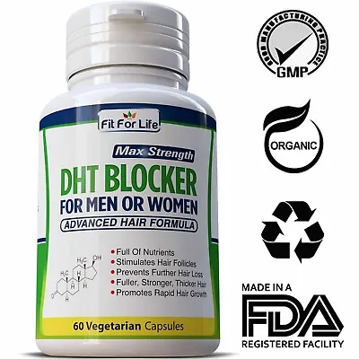 DHT BLOCKER Advanced Hair Formula Stimulate Growth Anti Loss FIT FOR LIFE • $22.07