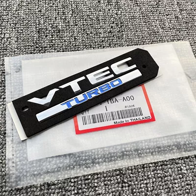 $17.15 • Buy GENUINE OEM VTEC TURBO JDM Rear Emblem Decal Badge For Honda Civic HRV Sticker