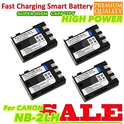 4x Battery For CANON EOS 350D 400D NB-2LH NB-2L PC1018 E160814 G9 G7 • $47.66