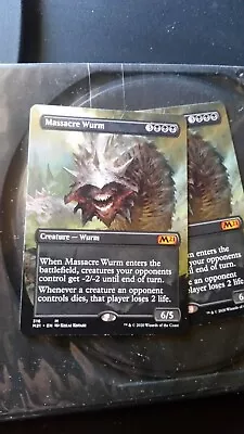 Mtg Core Set 2021 Massacre Wurm Borderless Rare X2   • $11.99