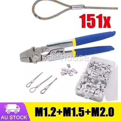 Cable Crimping Plier 1.2-2mm Wire Crimper Terminal Anderson Plug Crimp Tool 151X • $30.80