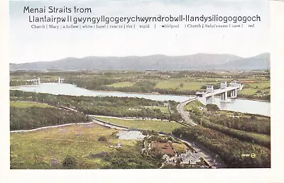 Menai Straits From Llanfair Lettercard Page Ephemera VGC • £0.99