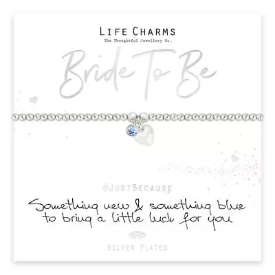 £13.80 • Buy Life Charms Bracelet -   BRIDE TO BE    Something New & Blue - Gift Boxed - NEW
