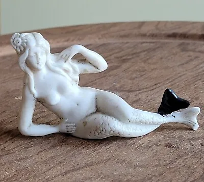 Vintage Hertwig German Porcelain Nude Mermaid Lady Mini Figurine Germany • £60.03