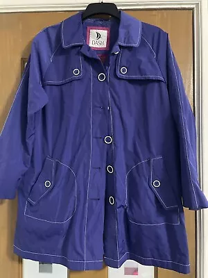 Dash Purple Rain Jacket Size 16 Smart • £8