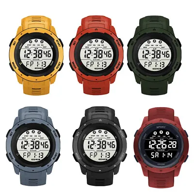 Fashion Men's Military Sports Watch Luxury-LED Digital Water Resistant Watch • $11.99