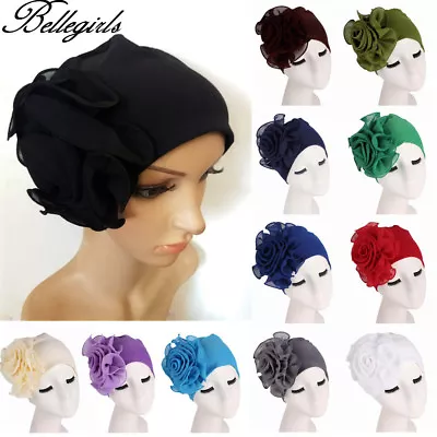 Cotton Flower Beanie Turban Chemo Cancer Cap Bonnet Head Wrap Scarf Muslim Hijab • $4.04