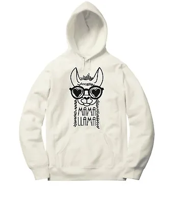 Mama Llama Men Women Unisex Hooded Sweater Pullover Hoodie Graphic • $33.29