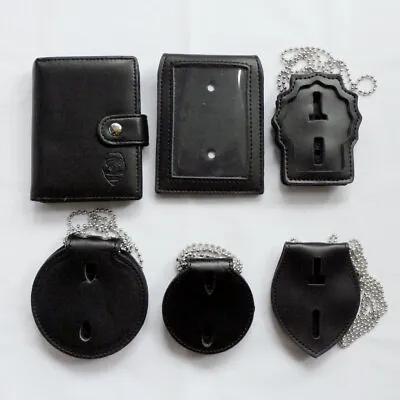$10.99 • Buy US Insignia Holders Tight Leather Police Badge Holder Wallet Belt Clip