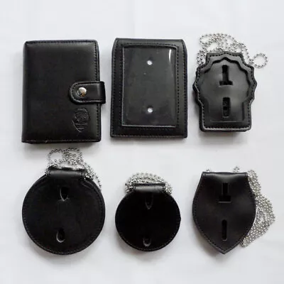 $14.99 • Buy US Insignia Holders Tight Leather Police Badge Holder Wallet Belt Clip