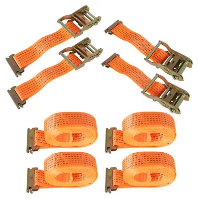 4 Pack 4400-lbs 2  X 20' E-Track Ratchet Tie Strap Enclosed Cargo Van Straps • $29.43