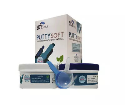 Dental Putty Fast Set PVS VPS Impression Material Mint Base (2 X 300 Ml) • $40.89