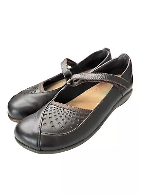 Naot Mary Jane Brown Womens Karetu Flats Size EU 38 US 7.5 Comfort  Walking Shoe • $59.95