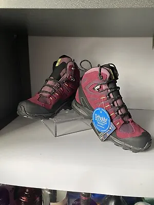 Women's Waterproof Trekking Boots Gore-Tex Salomon Conquest GTX 6.5 BordeaLilac  • £99.95