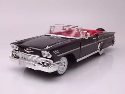 MOTOR MAX - Car Cabriolet Of Black – Chevy Impala Of 1958 - 1/18 • $139.07
