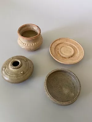 Chinese Or Vietnamese Stoneware Small Vessels 4 Pieces • $425