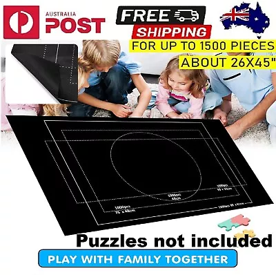 Up To 1500 Pcs Hold Jigsaw Puzzle Roll Up Storage Mat Table Board Playing Toys • $16.99