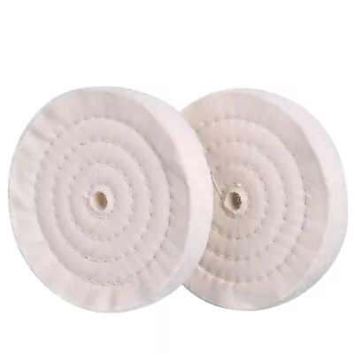 2 Pc Extra Thick Buffing Polishing Wheel 6 (70 Ply) For Bench Grinder Tool 1/2 • $20.98