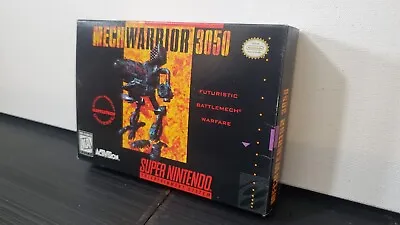 MechWarrior 3050 (Super Nintendo SNES 1995 ) Original Game BOX • $29.95