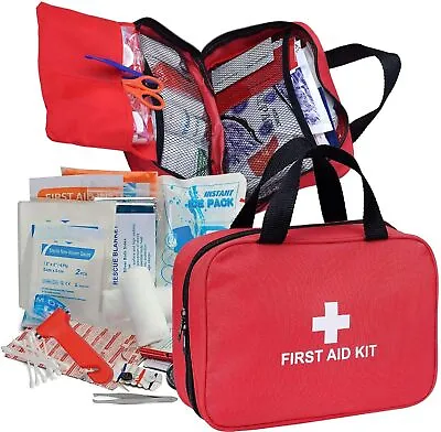 234pc First Aid Kit Bag All Purpose Emergency Survival Home Car Medical Travel • $7.99
