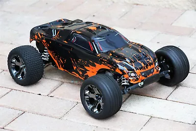 Custom Body Muddy Orange For Traxxas Rustler 2WD 1/10 Truck Car Shell Cover 1:10 • $18.38