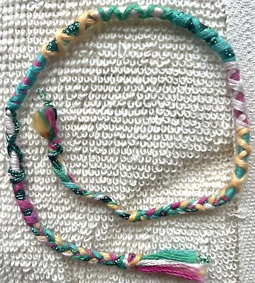 Colourful Cotton Thread Friendship Bracelet Handmade • £0.49