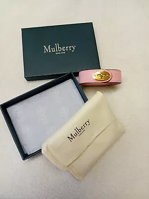 Mulberry Bayswater Bracelet Postmans Lock BNIB Size M Sorbet Pink • £85