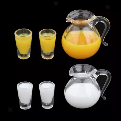 £7.10 • Buy Lots 6 1:12 Dolls House Drink Juice Milk Pot Cups Life Ornaments Accessory
