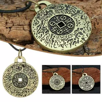 Feng Shui Money Amulet Necklace Vintage Style Jewelry Rune D6W9 7Y6T Carved W2D6 • $4.62